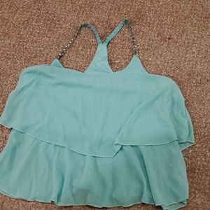 Rue21 Cyan Strap Blouse